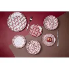 Porcelánová večeře s 18 kusy ve 2 různých provedeních - Jamais Viadurini