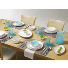 Servírovací jídla 3 kusy moderního designu v bílém porcelánu - Malaze Viadurini