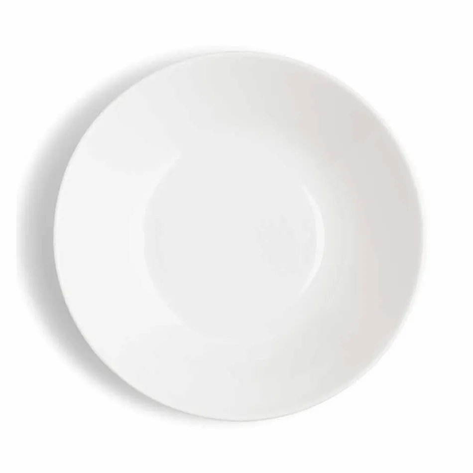 Servírovací jídla 3 kusy moderního designu v bílém porcelánu - Malaze Viadurini