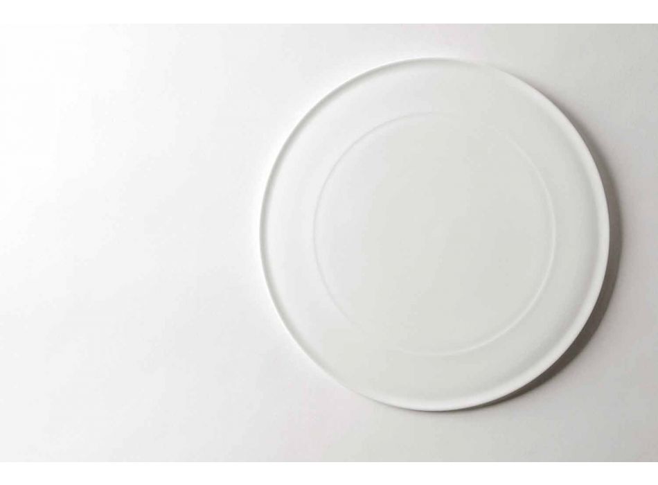 Gourmet Design servírovací jídla v bílém porcelánu 2 kusy - Flavia Viadurini