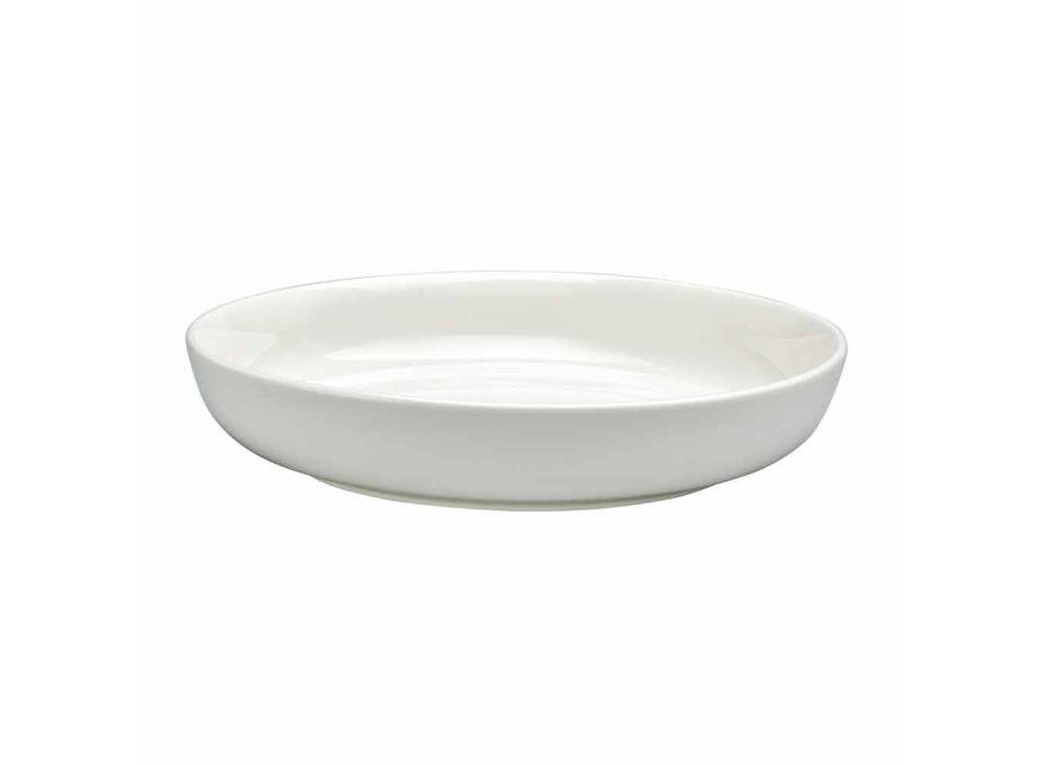 Bílé porcelánové servírovací nádobí sada 30 kusů - Nalah