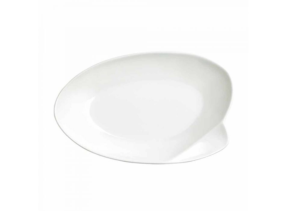 Bílé porcelánové servírovací nádobí sada 30 kusů - Nalah