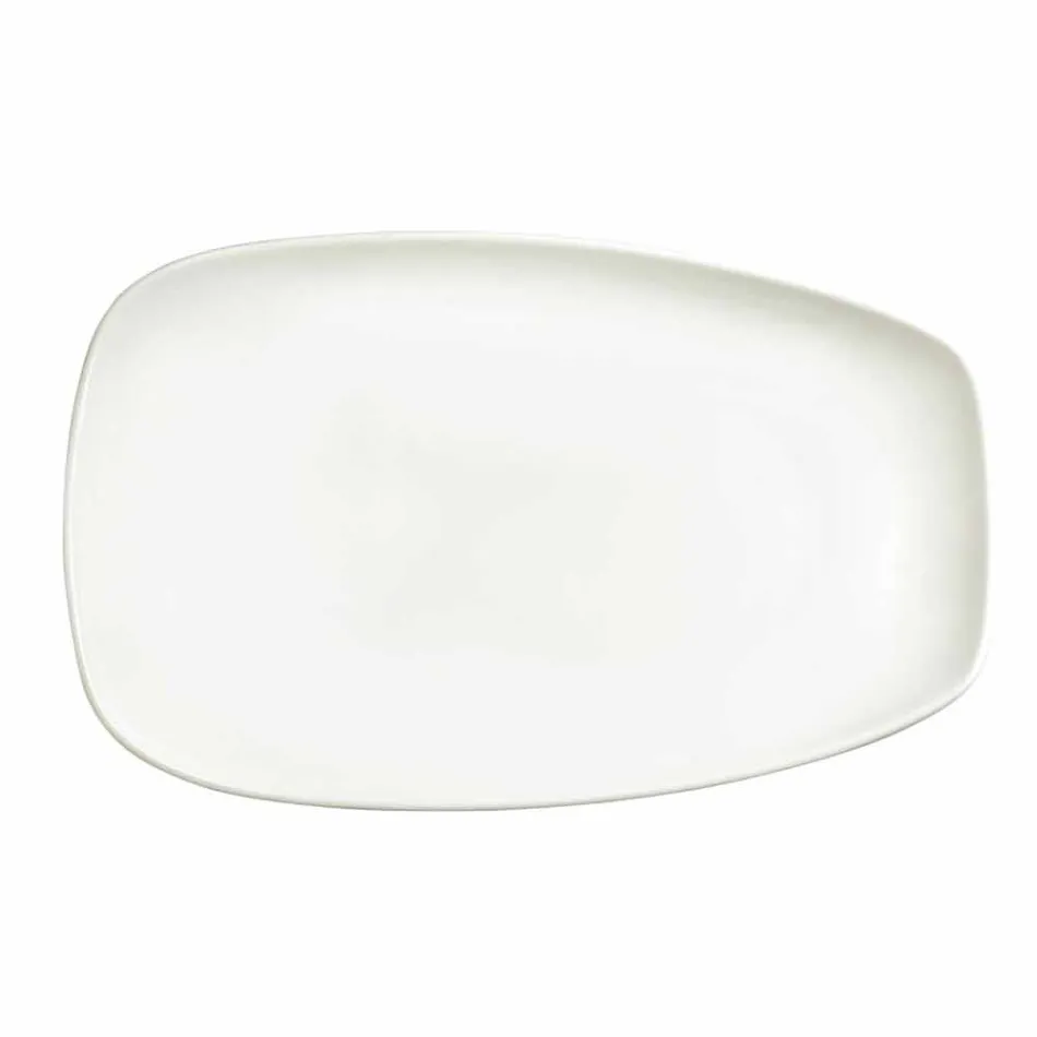 Večeře z bílého porcelánu nebo servírovací jídla - Nalah Viadurini