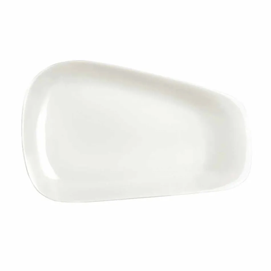 Večeře z bílého porcelánu nebo servírovací jídla - Nalah Viadurini