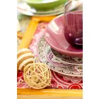 Etnické nádobí servis v porcelánu a barevné a moderní kamenina 18 kusů - Fez Viadurini