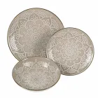 Servírování jídla v tvrdé dolomitové šedé, světle modré nebo modré 18 kusů - arabské Viadurini