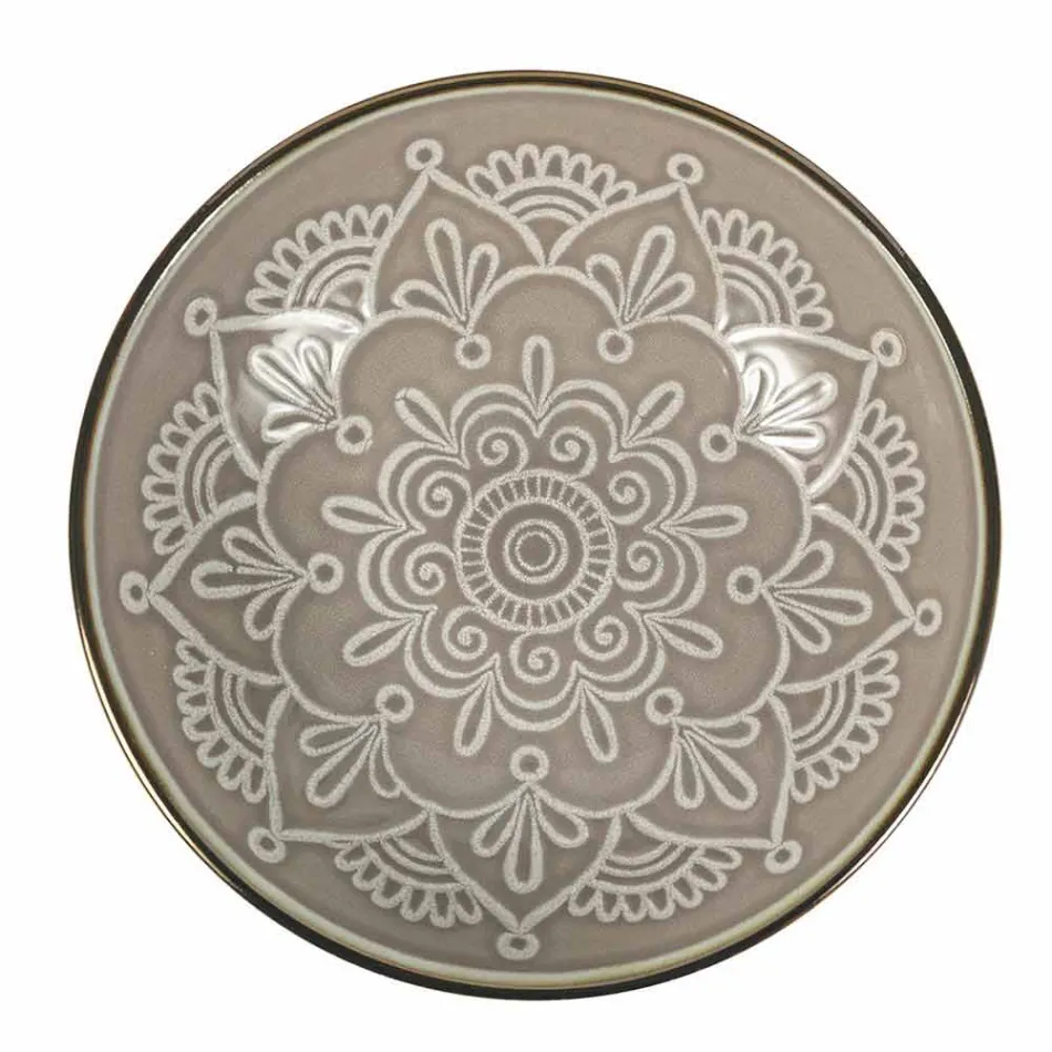 Servírování jídla v tvrdé dolomitové šedé, světle modré nebo modré 18 kusů - arabské Viadurini