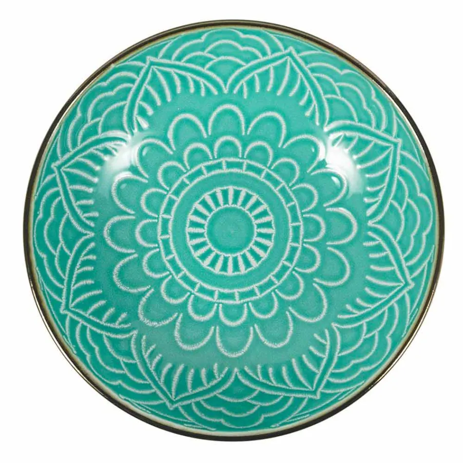 Servírování jídla v tvrdé dolomitové šedé, světle modré nebo modré 18 kusů - arabské Viadurini