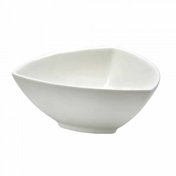 Bílé porcelánové stolní nádobí sada 23 kusů moderního a elegantního designu - Nalah