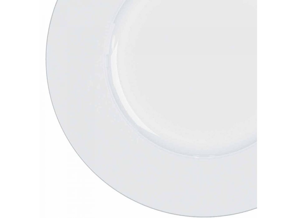 Moderní a elegantní večeře v porcelánu, 24 kusů - dalekohled Viadurini
