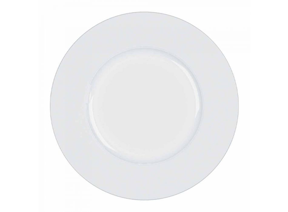 Moderní a elegantní večeře v porcelánu, 24 kusů - dalekohled Viadurini