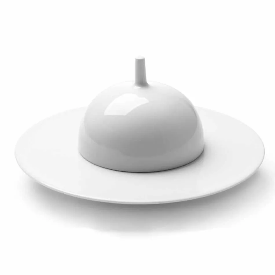 Moderní a elegantní večeře v porcelánu, 24 kusů - dalekohled Viadurini