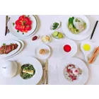 Moderní a elegantní večeře v porcelánu, 24 kusů - dalekohled Viadurini