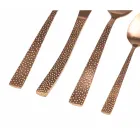 Matt Copper Steel Příbory Set želvový efekt 24 kusů - Rock Viadurini