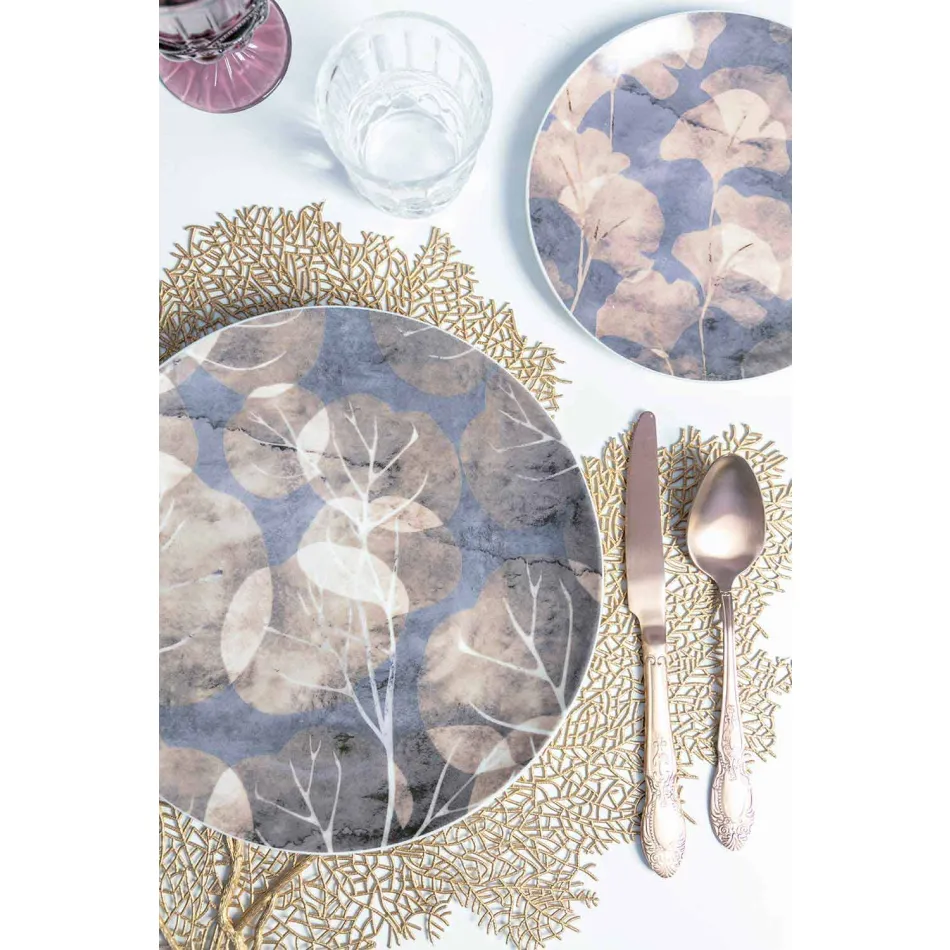 Příbory sada barevné saténové oceli kompletní 24 kusů design - Fantasy Viadurini