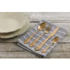 Příbory sada barevné saténové oceli kompletní 24 kusů design - Fantasy Viadurini