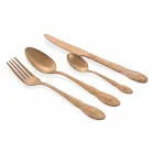 Sada příborů Barevná saténová ocel Kompletní design 24 kusů - Fantasiapos Viadurini