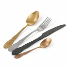 Sada příborů Barevná saténová ocel Kompletní design 24 kusů - Fantasiapos Viadurini