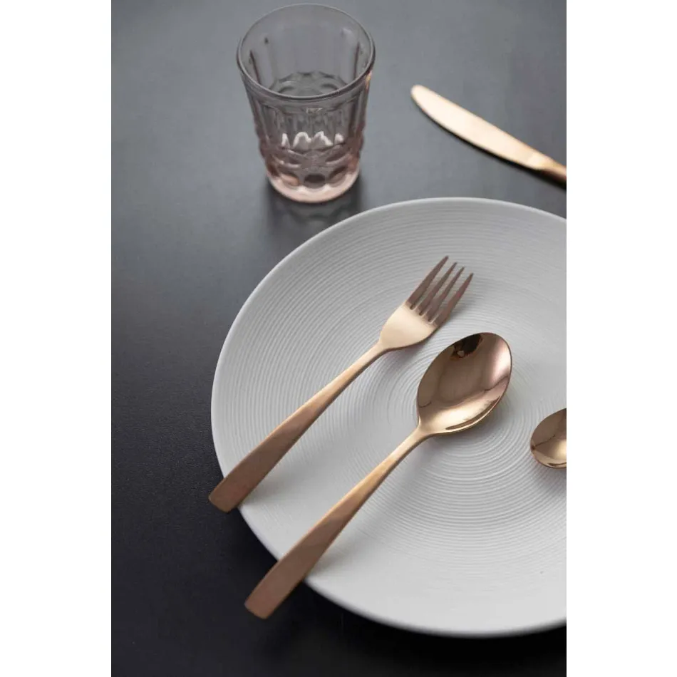 Luxusní 24-dílná sada příborů z nerezové oceli - Wisconsinpos Viadurini