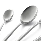 Hranatý design Sada příborů z leštěné nerezové oceli 24 kusů - Bumbun Viadurini