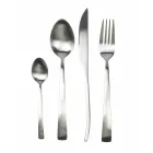 Sada příborů 24 kusů stříbrné, zlaté nebo měděné matné oceli – Borough Viadurini