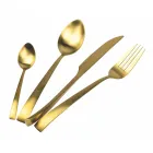 Sada příborů 24 kusů stříbrné, zlaté nebo měděné matné oceli – Borough Viadurini