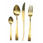 Sada příborů 24 kusů stříbrné, zlaté nebo měděné matné oceli – Borough Viadurini