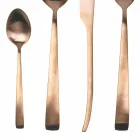 Sada příborů 24 kusů stříbrné, zlaté nebo měděné matné oceli – Borough Viadurini