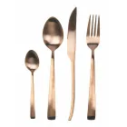 Sada příborů 24 kusů stříbrné, zlaté nebo měděné matné oceli – Borough Viadurini