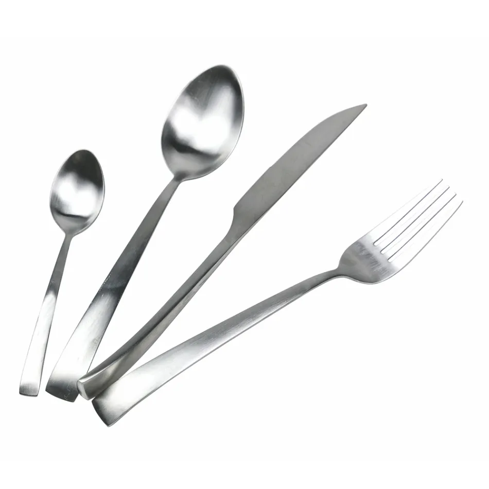 Sada příborů 24 kusů stříbrné, zlaté nebo měděné matné oceli – Borough Viadurini