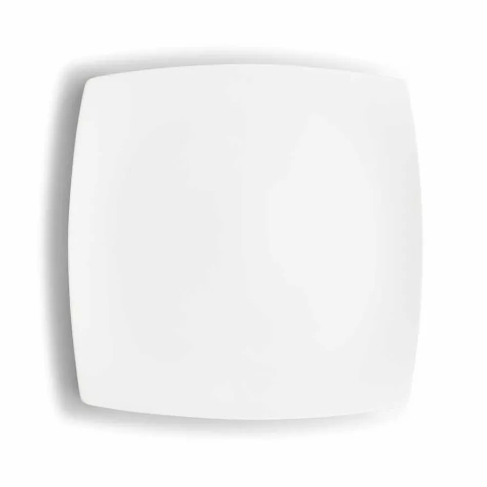 Bílé porcelánové kávové šálky Service Modern Design 8 Pieces - Duomo Viadurini