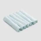 Elegantní lněné ubrousky se skládacím okrajem, 6 barevných kusů – Onestini Viadurini