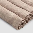 Elegantní lněné ubrousky se skládacím okrajem, 6 barevných kusů – Onestini Viadurini