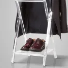 Skládací pokojový komorník z průhledného akrylového křišťálu - Stecla Viadurini