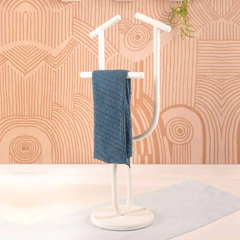 Designový servisovaný stojan z lakované oceli RAL vyrobené v Itálii - Arcano Viadurini