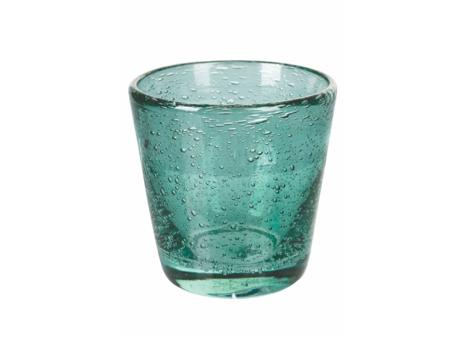 Sada 12 skleniček na likér 70 ml v pastě na foukané sklo - Duha Viadurini