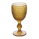 Sada 12 pohárů 210 ml v barevném skle a reliéfní práce - Západ slunce Viadurini