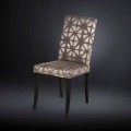 2. září čalouněné moderní židle s dřevěnou nohou v černé Audrey