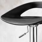 2. září stoličky v chrom kov a PVC Aldo, moderní design Viadurini
