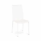 4.září moderní židle Joy imitace kůže, zcela pokryty Viadurini