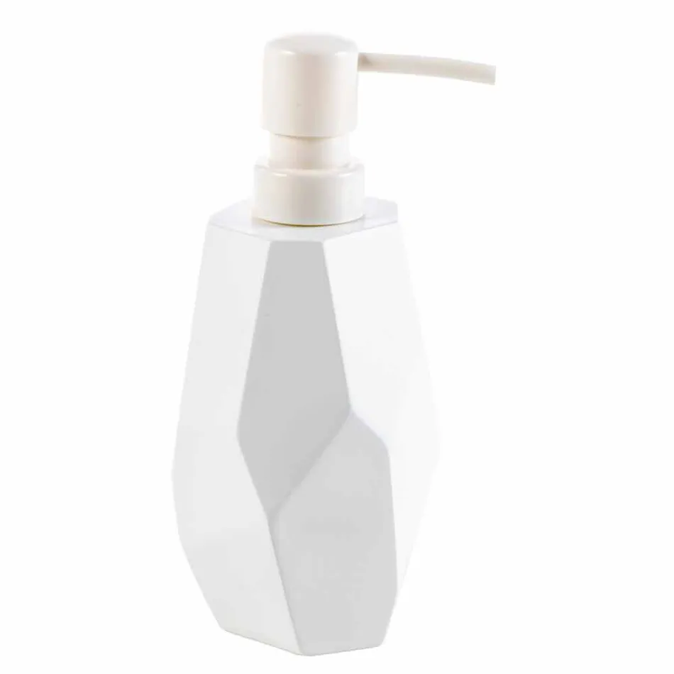 Sada designových koupelnových doplňků do dřeva a pryskyřice Rivalba Viadurini