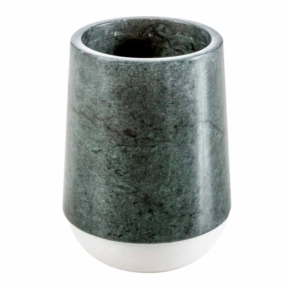 Moderní koupelnové doplňky v pestrém Bombei zeleném mramoru Viadurini