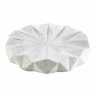 Levice bílá pryskyřice sada koupelnových doplňků Viadurini