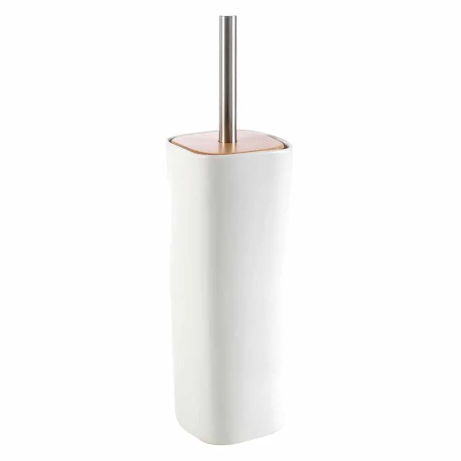 Moderní koupelnové doplňky Carsoli keramické a dřevěné Viadurini