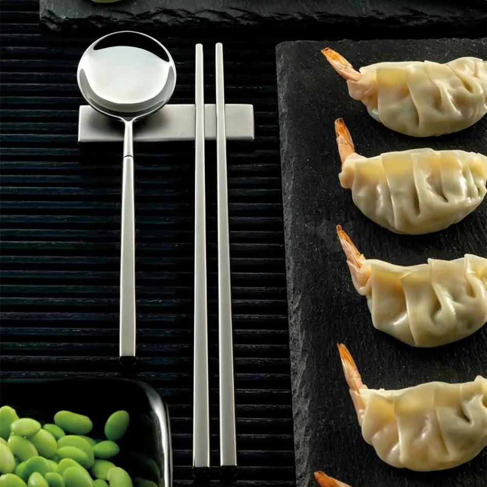 Sada sestávající z lžičky na ovoce, hůlek a příborů - Osaka Viadurini