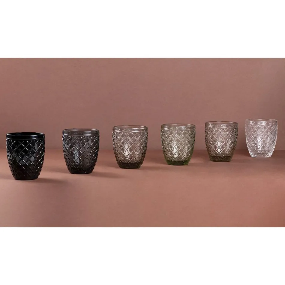 Sada 12 sklenic 325 ml v pastě na barevné sklo - Castello Viadurini