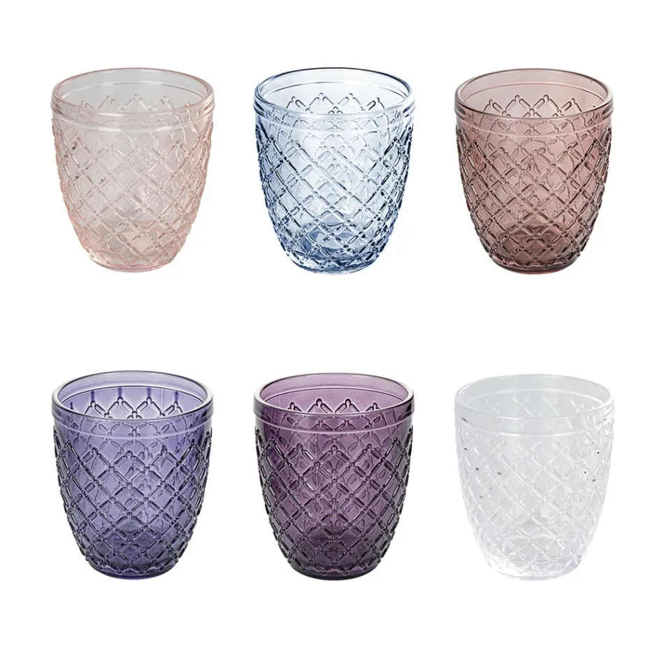 Sada 12 sklenic 325 ml v pastě na barevné sklo - Castello Viadurini