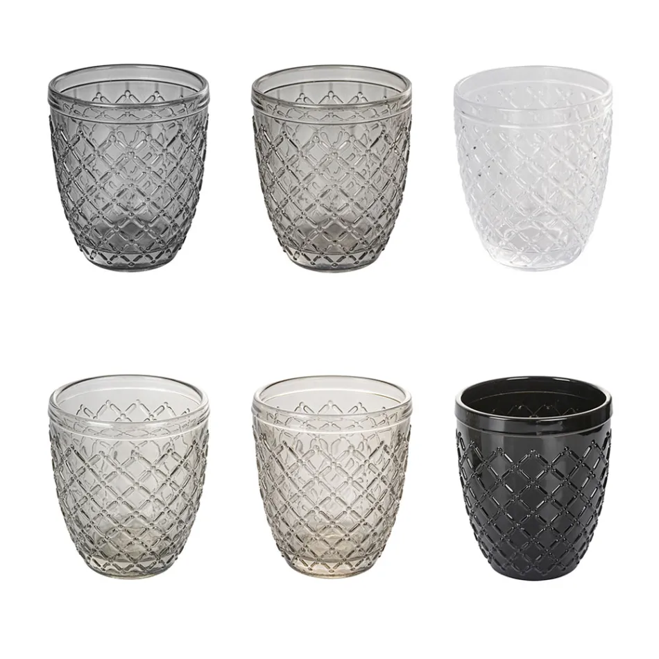 Sada 12 sklenic 325 ml v pastě na barevné sklo - Castello Viadurini