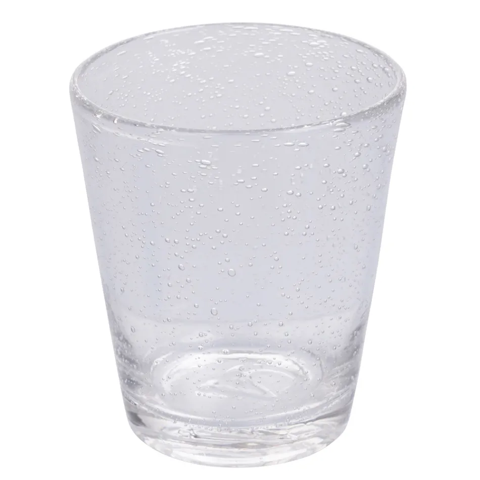 Sada 12 sklenic 330 ml v pastě z barevného foukaného skla - Spilla Viadurini