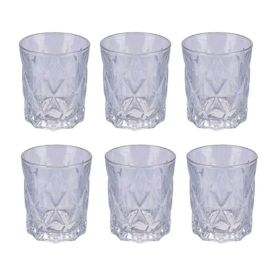 Sada 12 sklenic na vodu 300 ml v Crafted Glass - Cup Viadurini